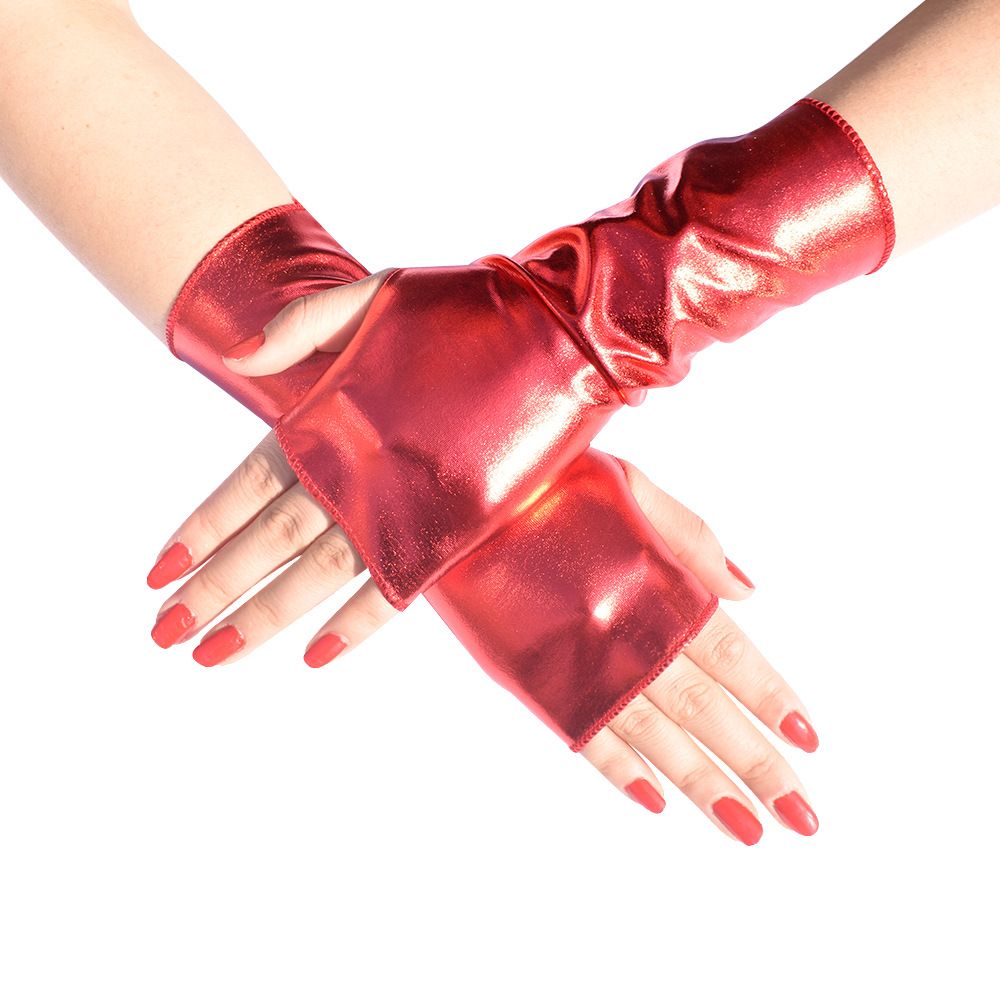 1Pair Women's Faux Patent Leat - Women Fashion Gloves 评论和价格