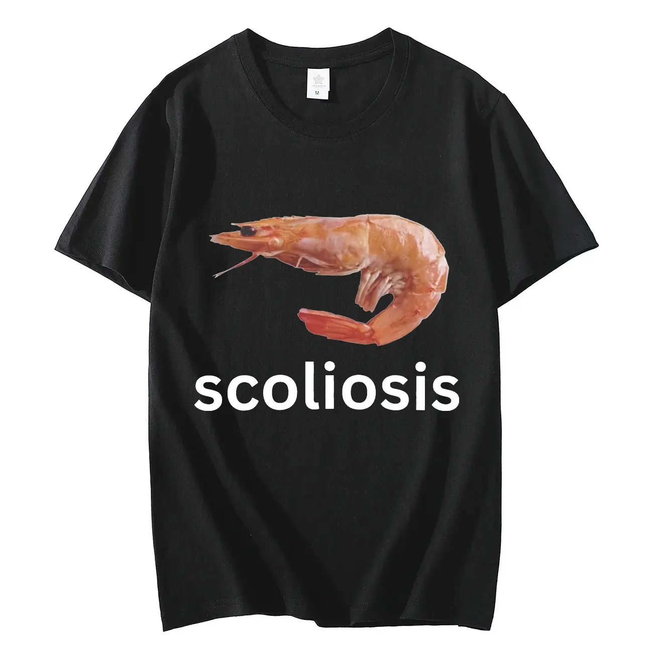 Scoliosis Funny Shrimp Meme T- - Women'S Fashion In The 90S 评论和价格