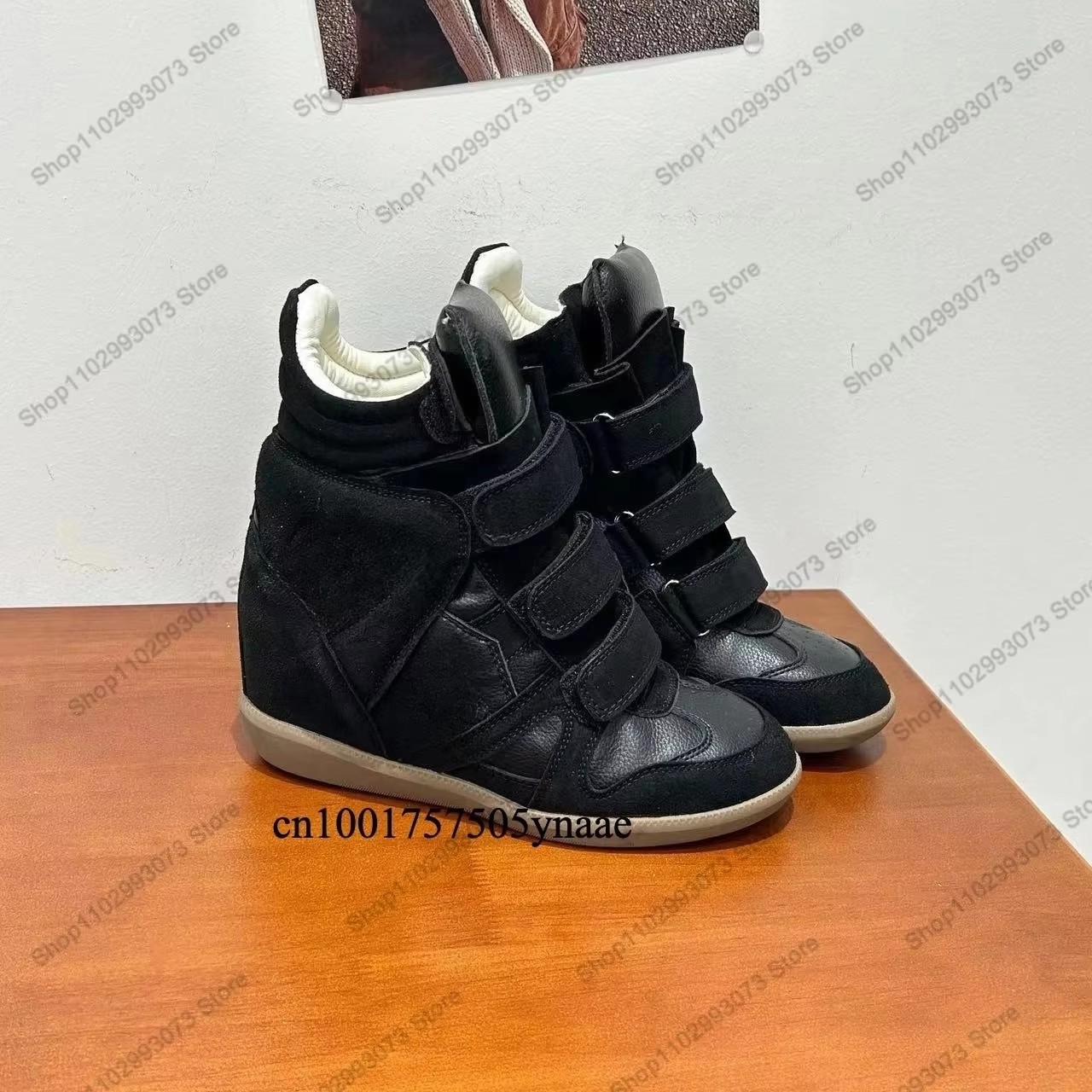 Women Hidden Wedge Heel High‑T - Sneakers Fashion Women 评论和价格