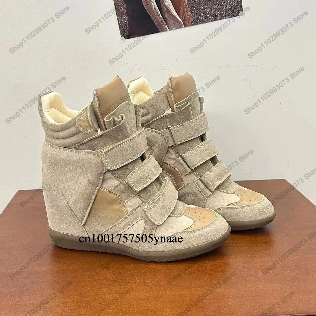 Women Hidden Wedge Heel High‑T - Sneakers Fashion Women 评论和价格