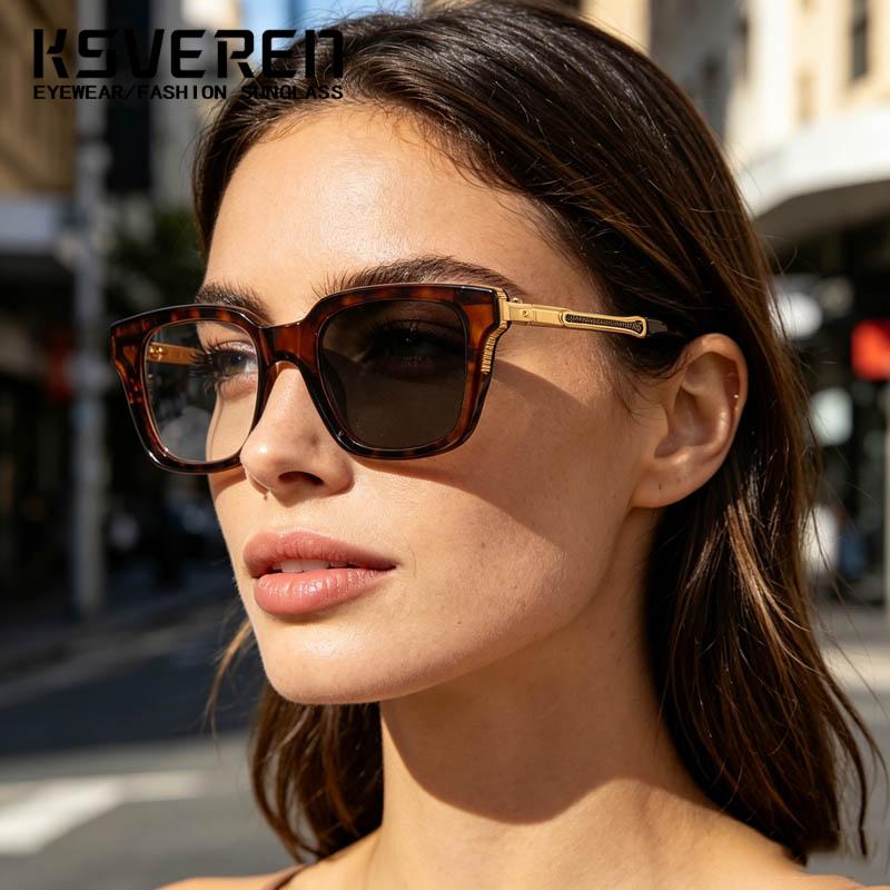Luxury Design Square Photochro - Women'S Fashion Glasses With Clear Lenses 评论和价格