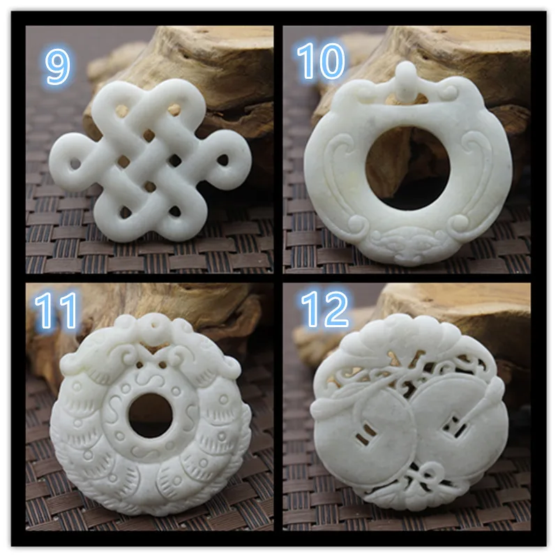 Natural White Jade Carved Luck - Women'S Fashion Jewellery 评论和价格